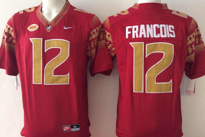 NCAA Men Florida State Seminoles #12 francois Red->ncaa teams->NCAA Jersey